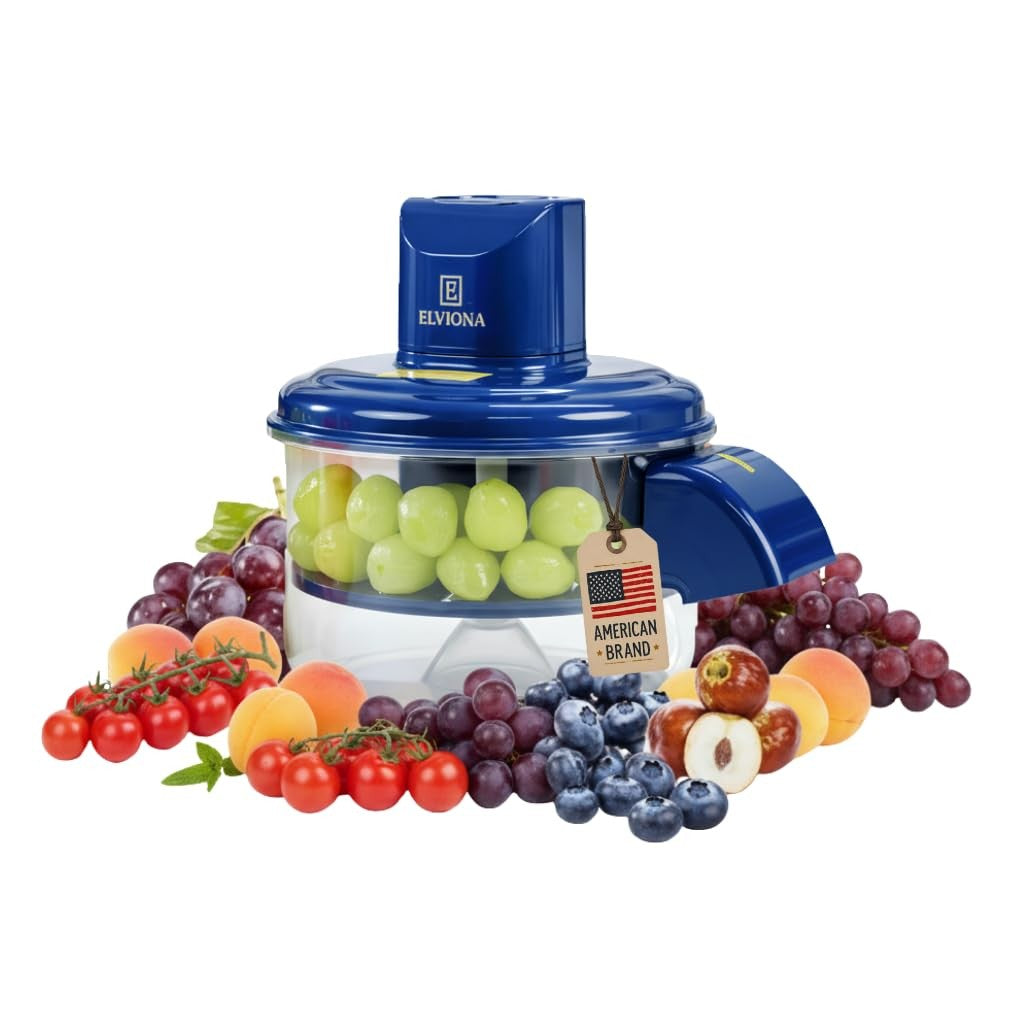 Automatic Grape Peeler Machine – Powerful Garlic & Cherry Tomato Peeler, Cord...