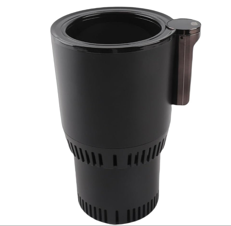 2-In-1 Car Cup Warmer Cooler, Smart Car Cup Mug Holder Auto Car Cooling and Heating Cup Holder Car Tumbler Holder Practical Car Refrigerator Cooler Insulation Drink Cooler Cup (Black)